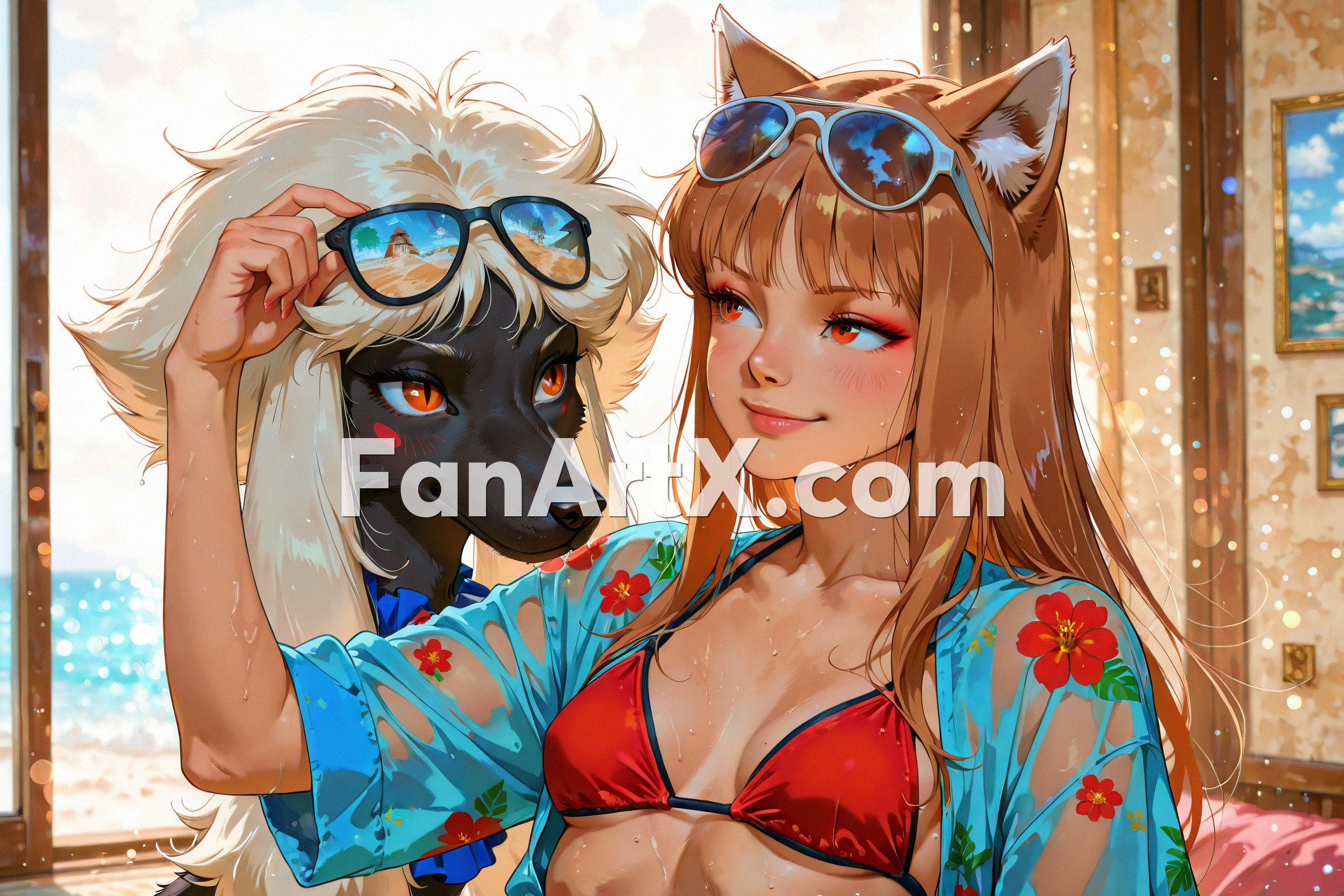 Holo fanart - Spice and Wolf characters 2334573